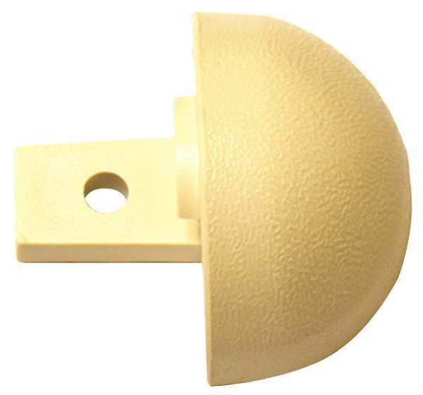 End Cap, Interior, 1-1/8 In, Vinyl, Eggshell