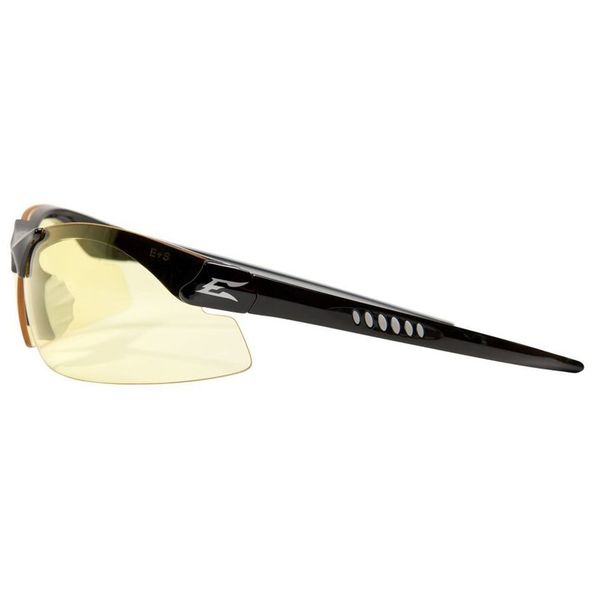 Safety Glasses, Wraparound Yellow Polycarbonate Lens, Scratch-Resistant