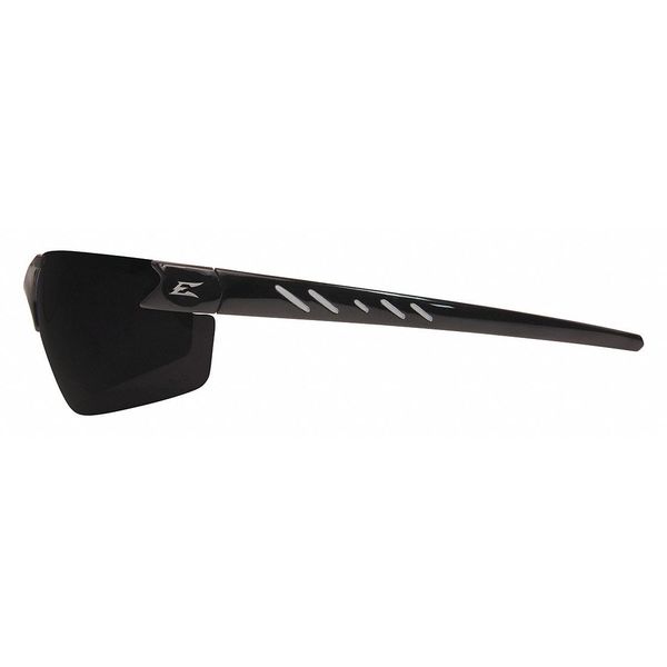 Safety Glasses, Wraparound Smoke Polycarbonate Lens, Scratch-Resistant