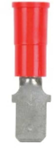 Male Disconnect, Red, 22-18AWG, PK25
