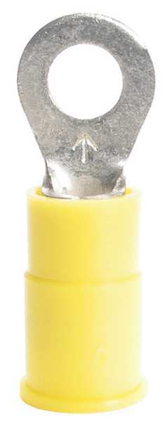 12-10 AWG Vinyl Ring Terminal #8 Stud PK25