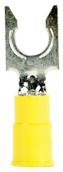 12-10 AWG Vinyl Locking Fork Terminal #6 Stud PK25