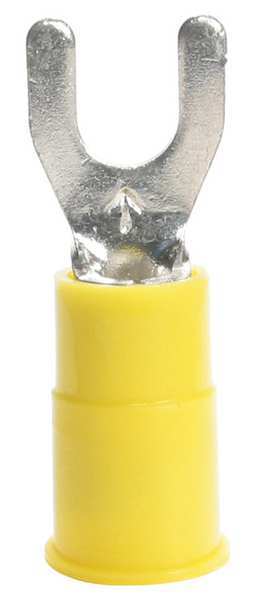 12-10 AWG Vinyl Fork Terminal #10 Stud PK25