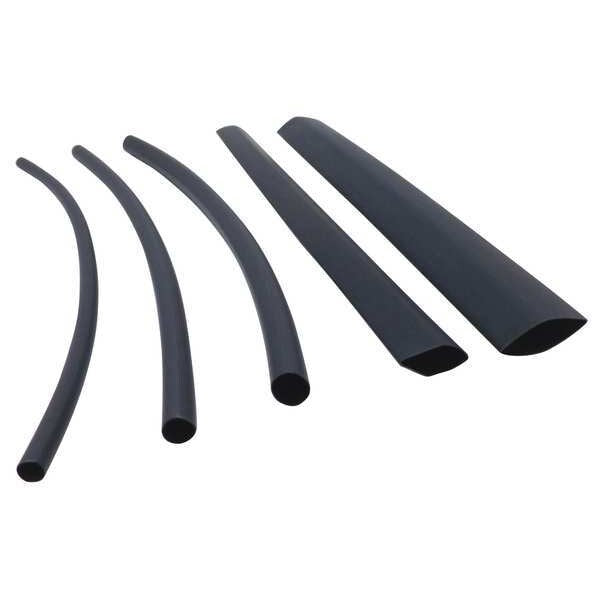 Shrink Tubing, 0.268in ID, Black, 500ft