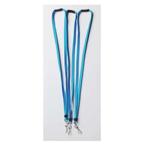Badge Lanyard, Light Blue, PK10