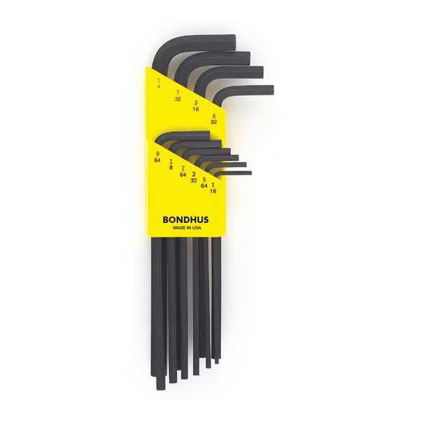 10 Piece SAE L-Shape Hex Key Set, 12138