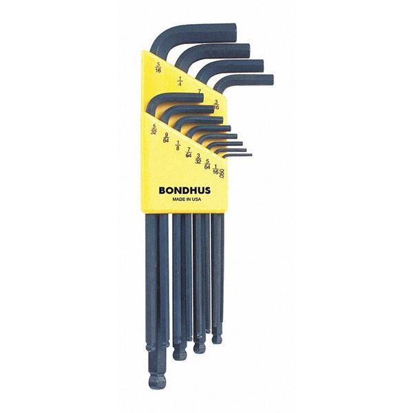 12 Piece SAE L-Shape Hex Key Set, 10936