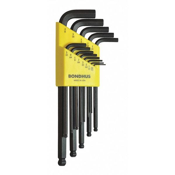 13 Piece SAE L-Shape Hex Key Set, 10937