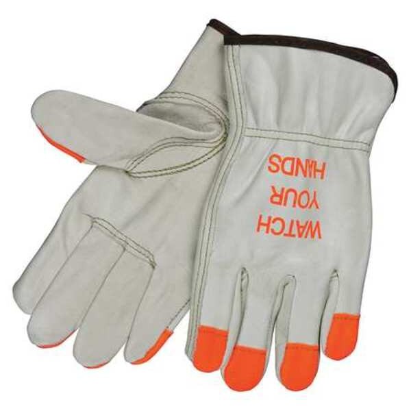 Logo Glove, Driver, Cow Grain, Cream, XXL, PR