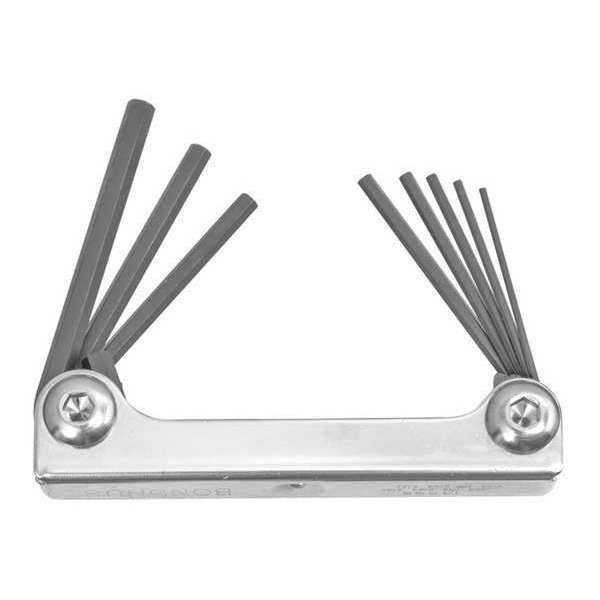 8 Piece SAE Fold-Up Hex Key Set, 14590