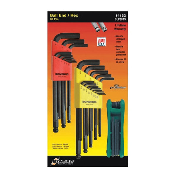 17 Piece Metric/Torx? Fold-Up Torx? Key Set, 14128