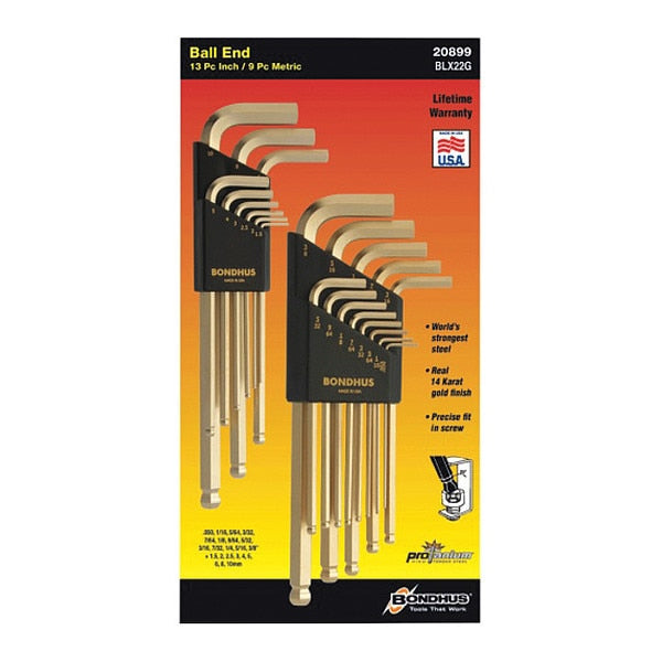 16 Piece Metric Fold-Up Hex Key Set, 14187
