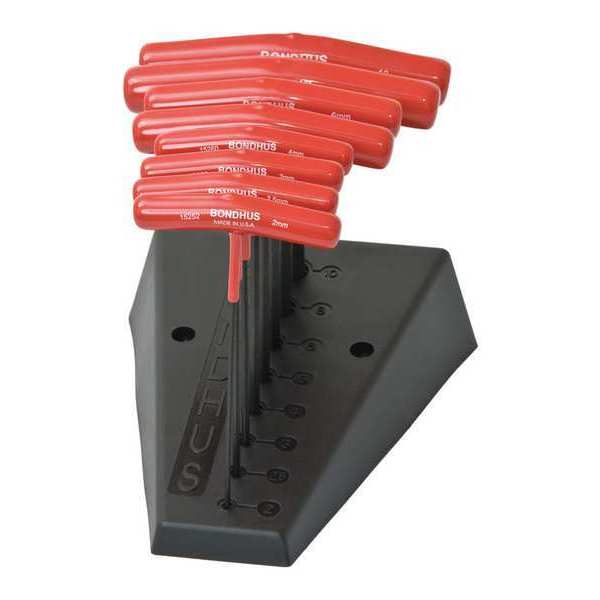8 Piece Metric T-Shape Hex Key Set, 15289