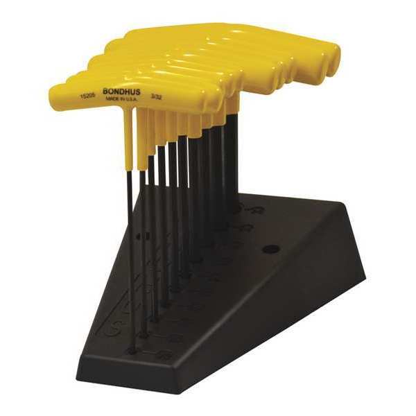 10 Piece SAE T-Shape Hex Key Set, 15290
