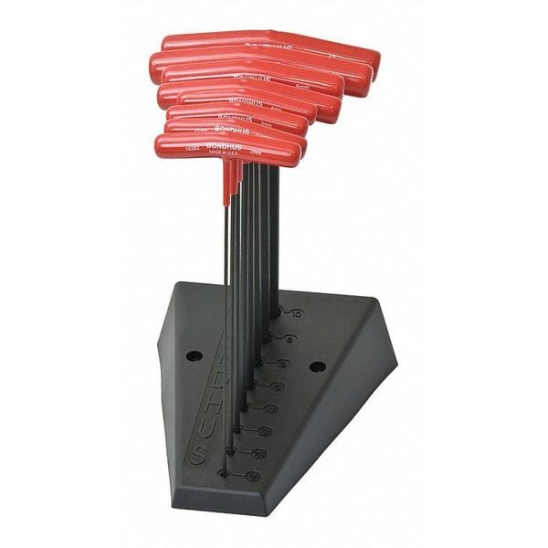 8 Piece Metric T-Shape Hex Key Set, 15389