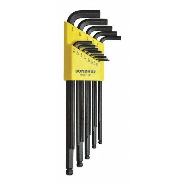13 Piece SAE L-Shape Hex Key Set, 16037