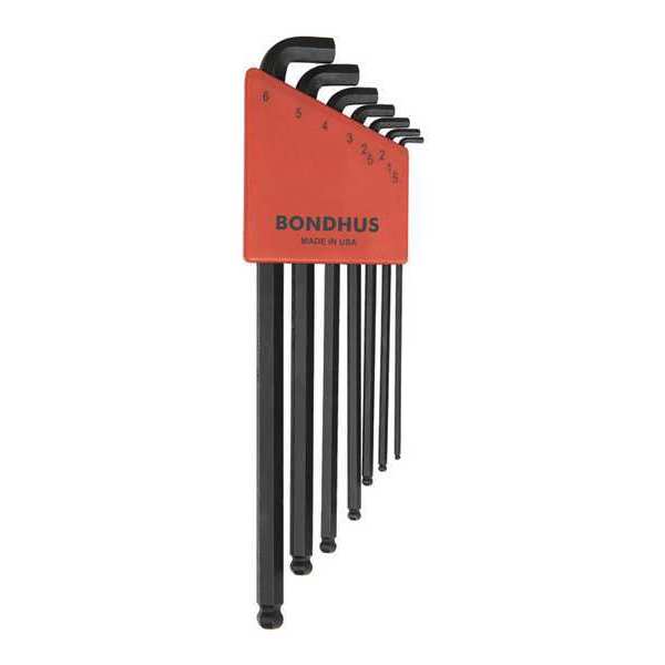 7 Piece Metric L-Shape Hex Key Set, 16592