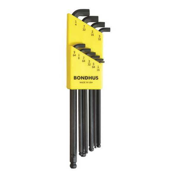 10 Piece SAE L-Shape Hex Key Set, 16538