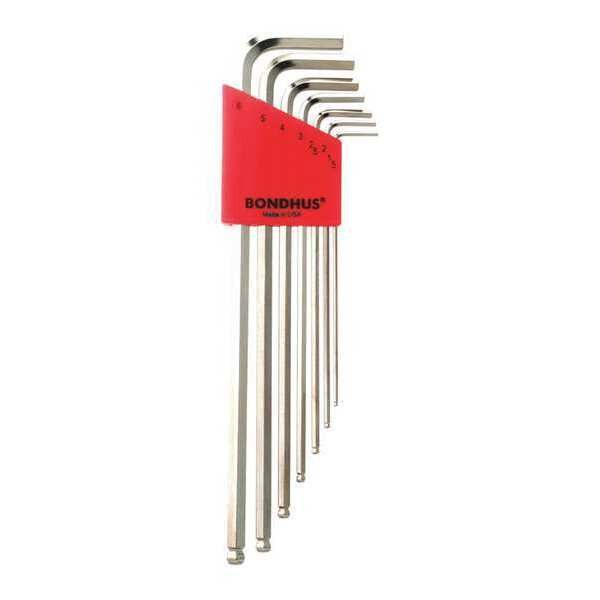 7 Piece Metric L-Shape Hex Key Set, 17092