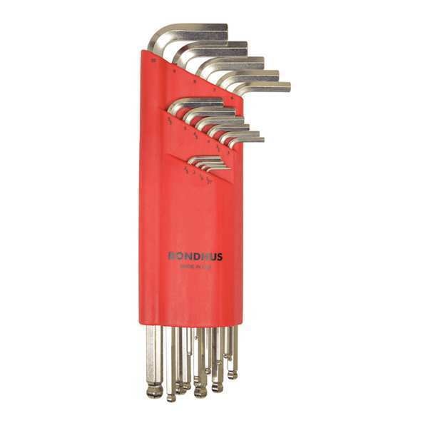 15 Piece Metric L-Shape Hex Key Set, 17095