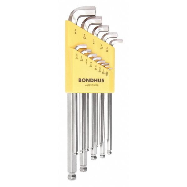 13 Piece SAE L-Shape Hex Key Set, 16737