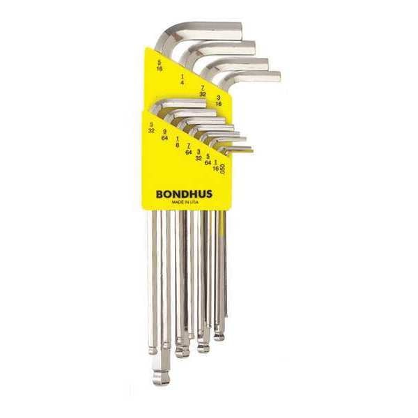 12 Piece SAE L-Shape Hex Key Set, 16936
