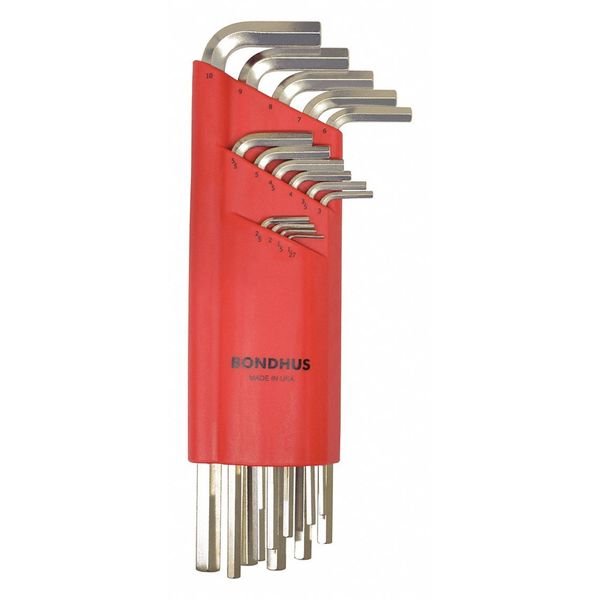 15 Piece Metric L-Shape Hex Key Set, 17195