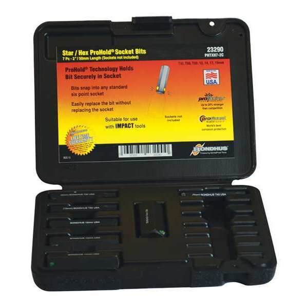 7 Piece Torx(R)/ Metric Star / Hex Bits Key Set