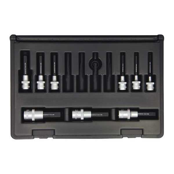 Hex End Socket Bit Set, Metric, 9 pcs
