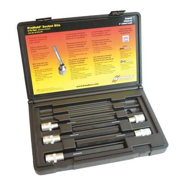 ProHold Hex Bit Socket Set, 5 pcs