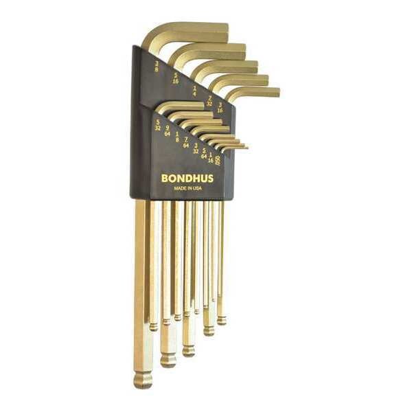 13 Piece SAE L-Shape Hex Key Set, 37937