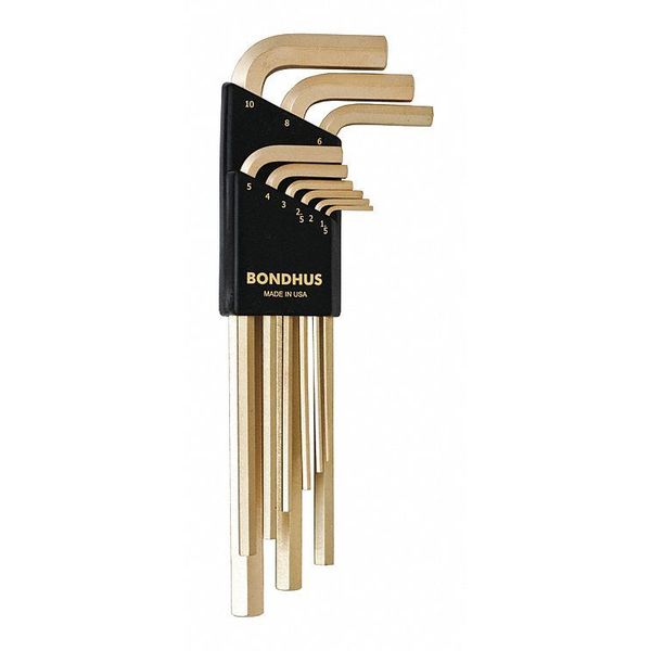 9 Piece Metric L-Shape Hex Key Set, 39199
