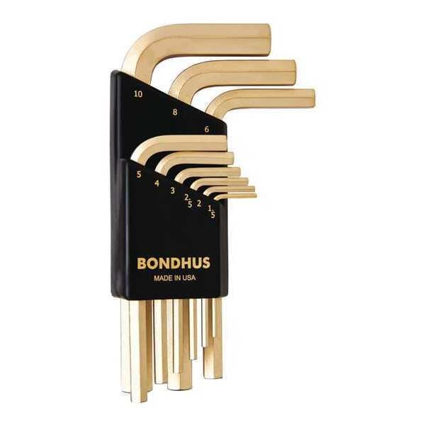 9 Piece Metric L-Shape Hex Key Set, 38299