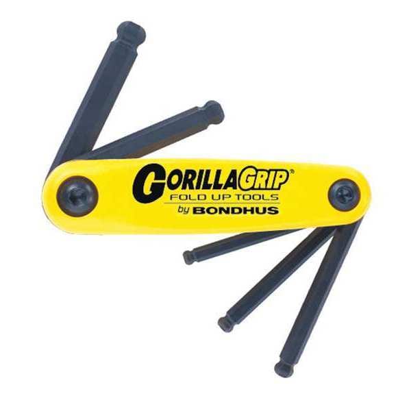 5 Piece SAE Fold-Up Hex Key Set, 12894