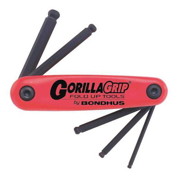 5 Piece Metric Fold-Up Hex Key Set, 12897