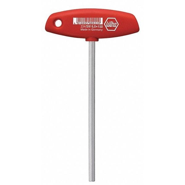Metric Comfort Grip T-Handle Hex Key, 12 mm Tip Size