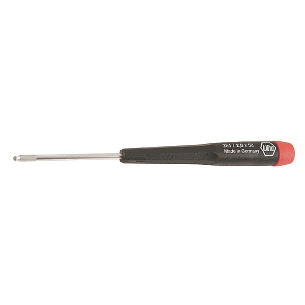 Metric Precision Finger Control Cap Precision Ball Hex Key, 2 mm Tip Size
