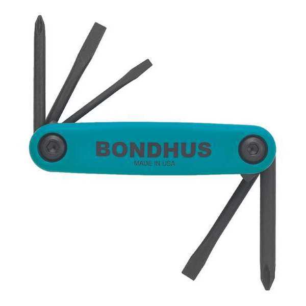 5 Piece SAE Fold-Up Phillips/Slotted Key Set, 12547
