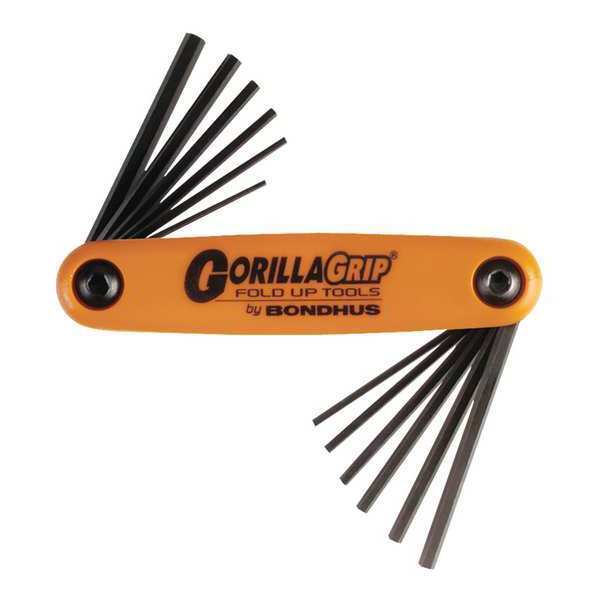 12 Piece Metric/SAE Fold-Up Hex Key Set, 12550