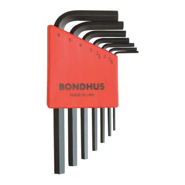 7 Piece Metric L-Shape Hex Key Set, 12292