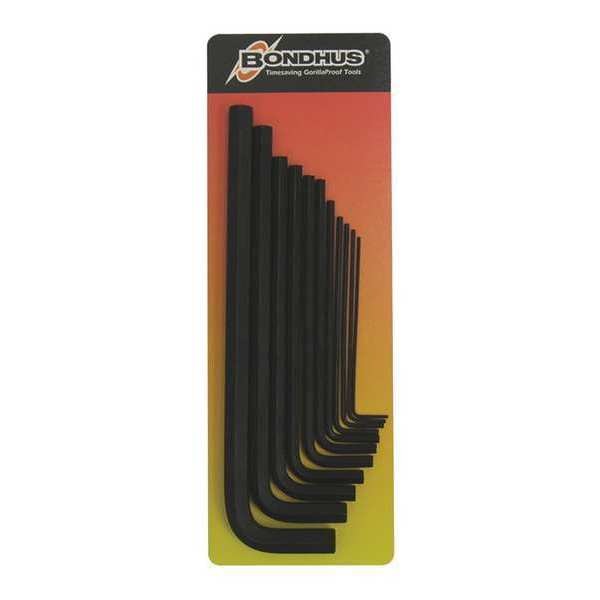 11 Piece SAE L-Shape Hex Key Set, 12333