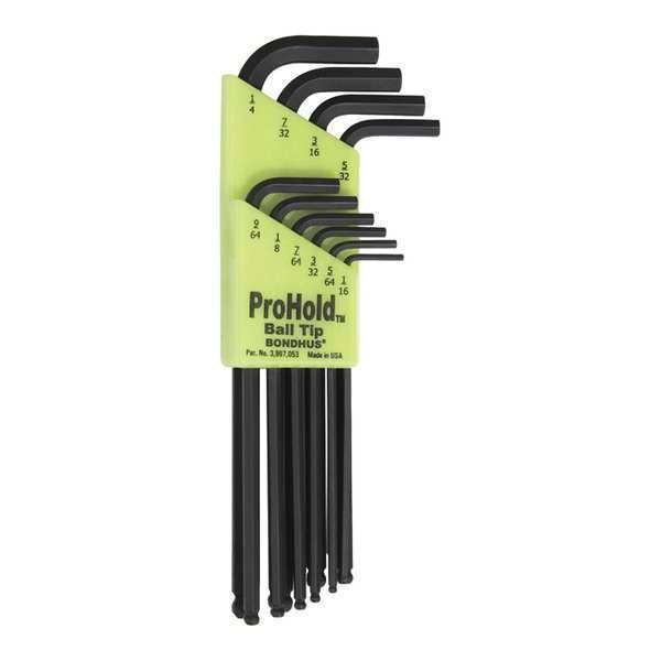 10 Piece SAE L-Shape Hex Key Set, 74938