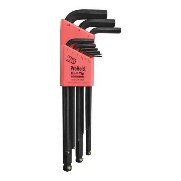 9 Piece Metric L-Shape Hex Key Set, 74999