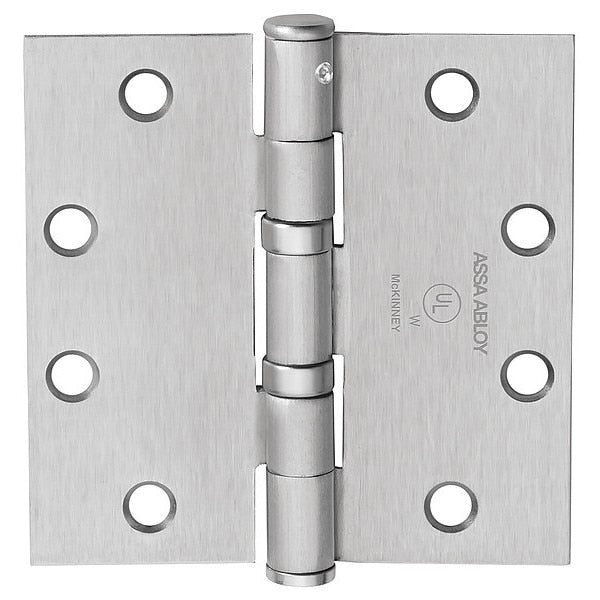 2 1/4 in W x 4 1/2 in H Dull Chrome Door and Butt Hinge