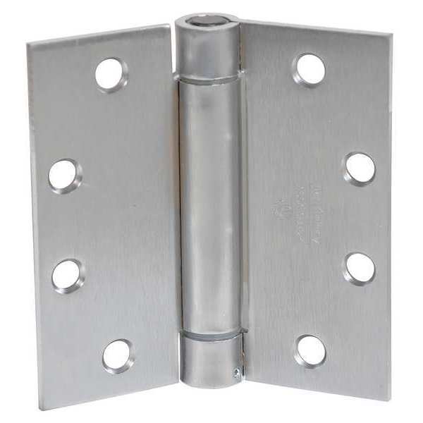 2 1/4 in W x 4 1/2 in H Satin Chromium Door and Butt Hinge