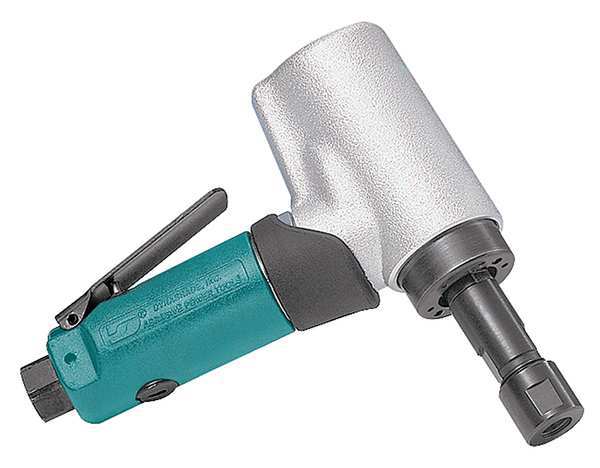 7 Degree Offset Die Grinder, 1/4 in NPT Female Air Inlet, 1/4 in Collet, Heavy Duty, 20,000 RPM