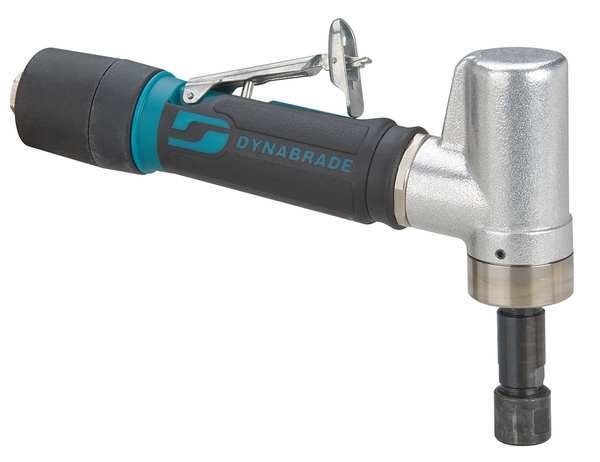 7 Degree Offset Die Grinder, 1/4 in NPT Female Air Inlet, 1/4 in Collet, Heavy Duty, 5,000 RPM