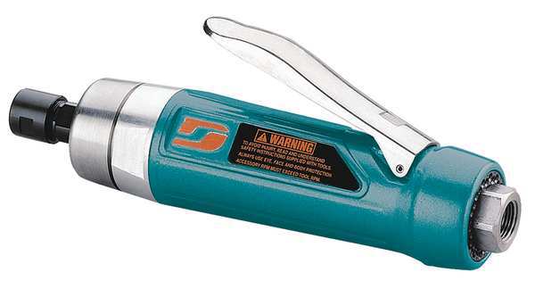 Straight Die Grinder, 1/4 in NPT Female Air Inlet, 1/4 in Collet, Heavy Duty, 9,000 RPM, 1.0 hp