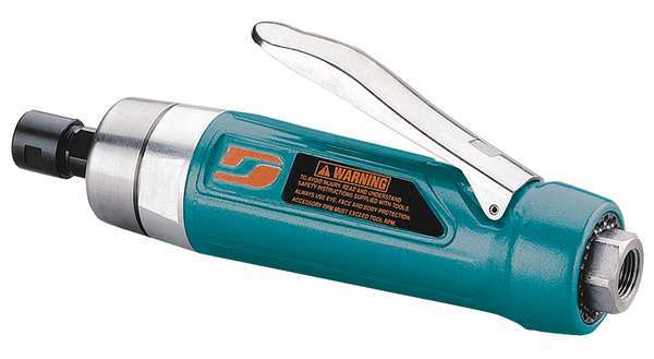 Straight Die Grinder, 3/8 in NPT Female Air Inlet, 1/4 in Collet, Heavy Duty, 12,000 RPM, 1.0 hp