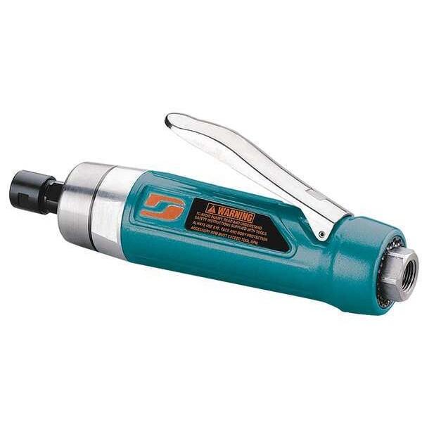 Straight Die Grinder, 3/8 in NPT Female Air Inlet, 1/4 in Collet, Heavy Duty, 18,000 RPM, 1.0 hp